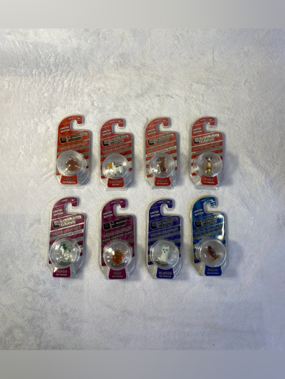 Lot Of 8 Looking Glasses Figurines New Sealed Package